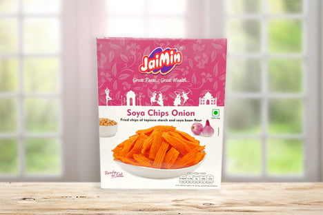 Jaimin Soya Chips Onion 200g