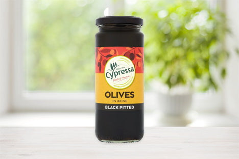 Cypressa Pitted Black Olives 340g
