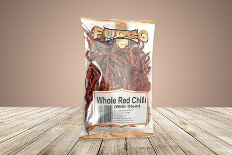 Fudco Whole Red Chilli With Stem 200g
