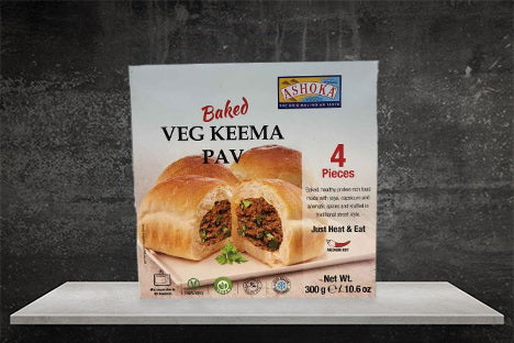 Ashoka Baked Veg Keema Pav 75g (4pc)