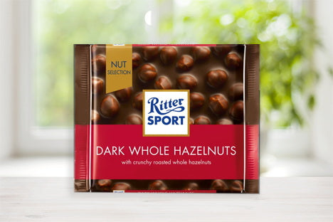 Ritter Dark Whole Hazelnut 100g