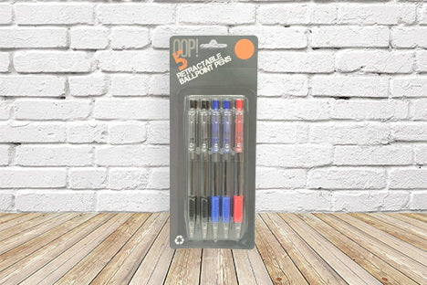 Retractable Pens 5pc