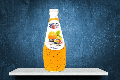 Juscool Basil Seeds Drink Orange 290ml