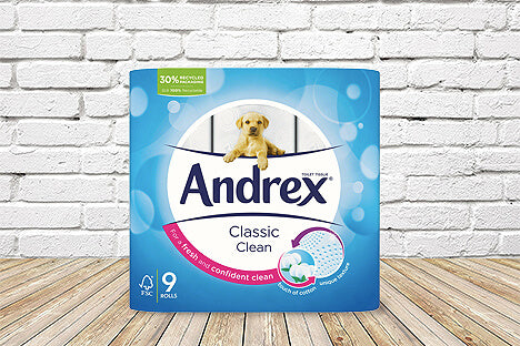 Andrex Classic Clean 9 rolls