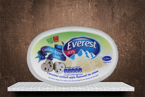 Everest Custard Apple Ice Cream 1ltr