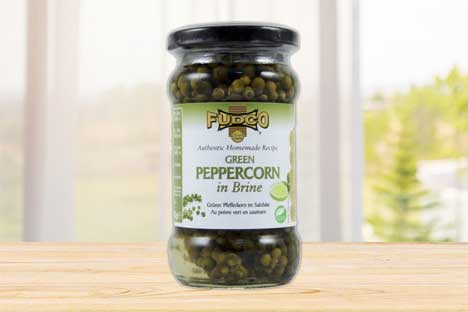 Fudco Green Peppercorn In Brine 220g