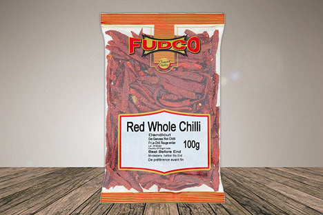 Fudco Red Whole Chilli (Stemless) 100g