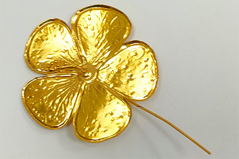 Decorative Golden Hibiscus flower