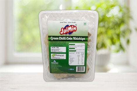 Jaimin Green Chilli Coin Khichiya 150g