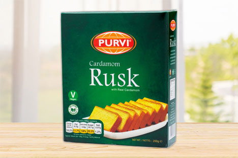 Purvi Cardamom Rusk 200g