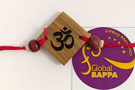 Rakhi Bamboo Aum on Square