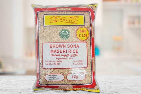 Shankar Brown Sona Masoori Rice 1kg