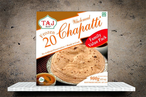 Taj Wholemeal Chapatti 900g 20pc