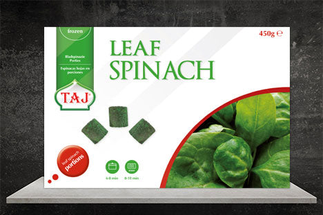 Taj Chopped Spinach 450g