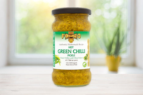 Fudco Green Chilli Hot Pickle 283g