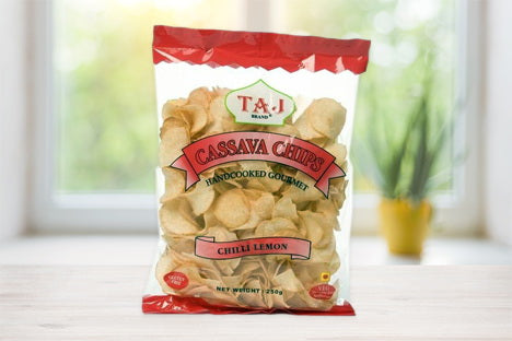 Taj Cassava Crisps chilli lemon 200g