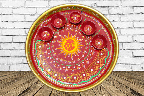 Aarti thali large red