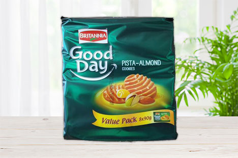 Britannia Good Day Pista Almond (8*90g) 720g