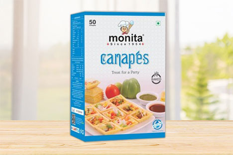 Monita Chaat Canapes 50s